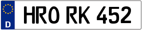 Trailer License Plate